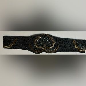 Vintage beaded green belt